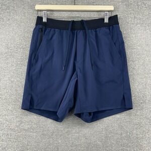 Ten Thousand Interval Shorts Men Size Medium 7" Blue Running Activewear